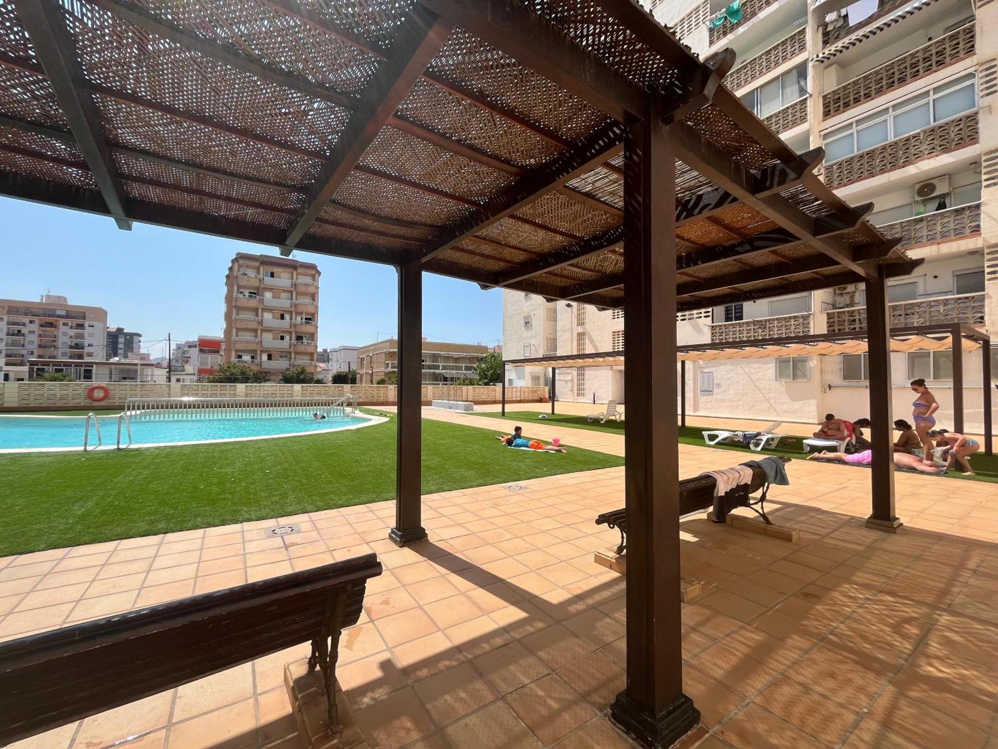 Apartamento 1ª Linea De Playa - Con Piscina Y Parking Playa de Gandia Exterior foto