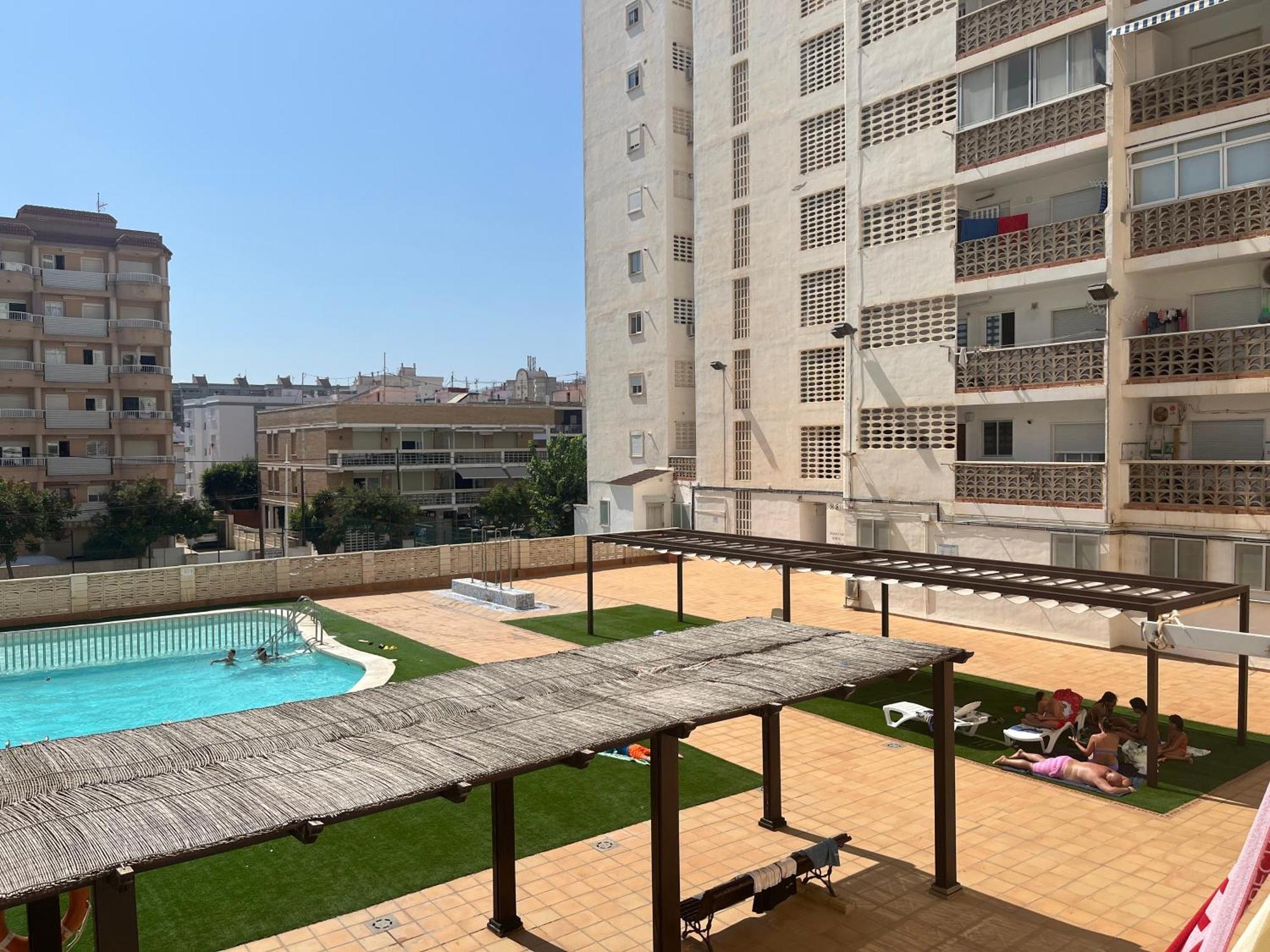 Apartamento 1ª Linea De Playa - Con Piscina Y Parking Playa de Gandia Exterior foto